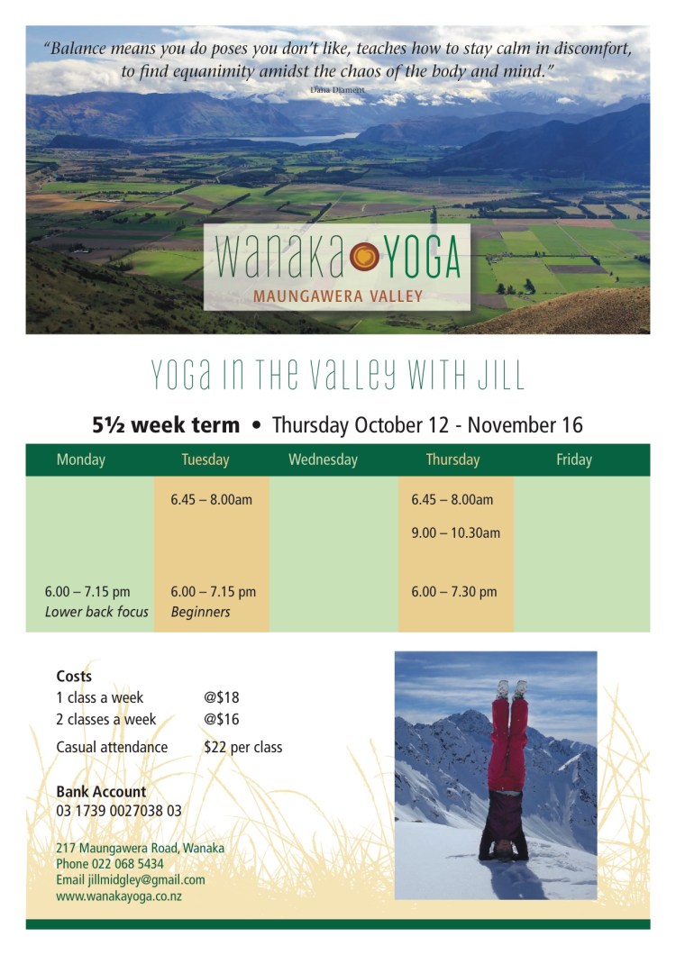 Wanaka Yoga Oct